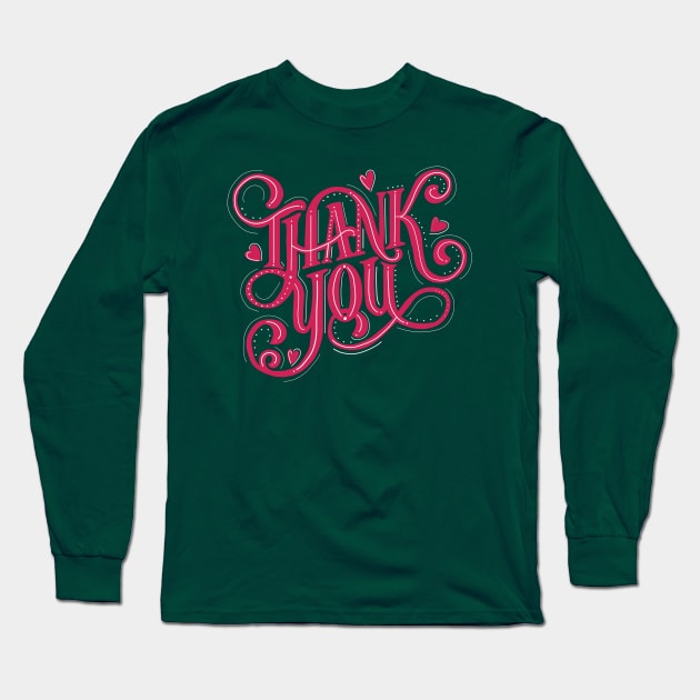 THANK YOU Long Sleeve T-Shirt by MAYRAREINART